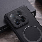 For Xiaomi 14 Pro Case PU Leather+TPU Magnetic Phone Cover Magnetic Case