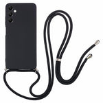 Til Samsung Galaxy A05s 4G TPU Telefoncover Mikrofiberforing Gummibelagt Cover med Snor