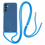 Til Samsung Galaxy A05s 4G TPU Telefoncover Mikrofiberforing Gummibelagt Cover med Snor