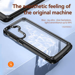 PC+TPU Phone Case for Samsung Galaxy S24+ Phone Cover with Anti-Drop Alloy Lens Frame