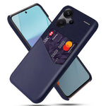 Xiaomi Redmi Note 13 Pro+ 5G-skal Tyg + PU-läder + PC-korthållare mobilskal