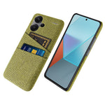 Protective Slim Cover for Xiaomi Redmi Note 13 Pro+ 5G Case Dual Card Holder Hard PC+Cloth Phone Case