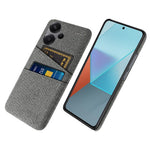 Protective Slim Cover for Xiaomi Redmi Note 13 Pro+ 5G Case Dual Card Holder Hard PC+Cloth Phone Case