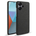 For Xiaomi Redmi Note 13 Pro+ 5G Slim-fit Case Smartphone Cover Shockproof Cloth+PC Phone Shell
