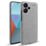 For Xiaomi Redmi Note 13 Pro+ 5G Slim-fit Case Smartphone Cover Shockproof Cloth+PC Phone Shell