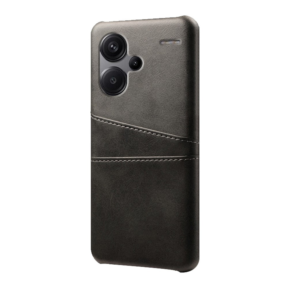 For Xiaomi Redmi Note 13 Pro+ 5G Case Dual Card Slots PU+PC Slim Phone Cover