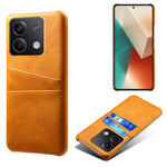 For Xiaomi Redmi Note 13 5G Case Dual Card Slots Shockproof Case PU+PC Slim Phone Case