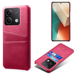 For Xiaomi Redmi Note 13 5G Case Dual Card Slots Shockproof Case PU+PC Slim Phone Case