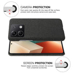 Ultra-light Phone Cover for Xiaomi Redmi Note 13 5G Case Shockproof Cloth+PC Shell