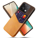 PU+PC Case for Xiaomi Redmi Note 13 5G Case Cloth Texture Phone Cover with Card Slot