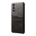 For Samsung Galaxy S23 FE Cover Dual Card Slots PU Leather + PC Phone Case