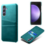 For Samsung Galaxy S23 FE Cover Dual Card Slots PU Leather + PC Phone Case