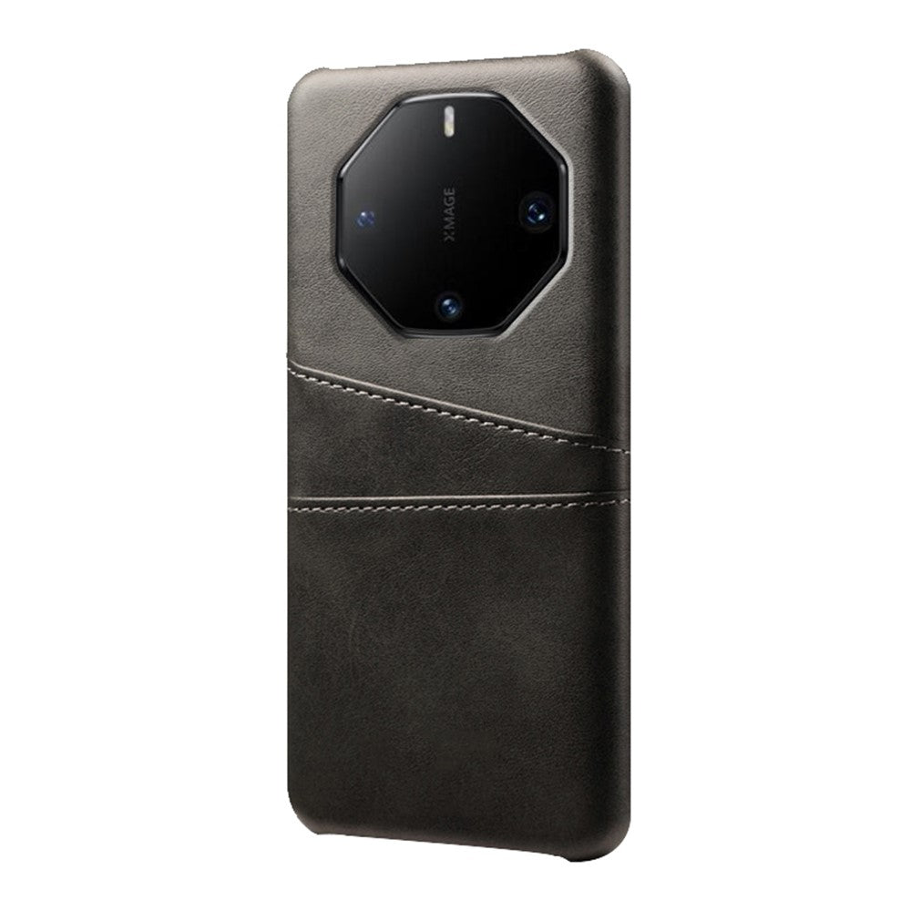 For Huawei Mate 60 RS Ultimate Case PU Leather Coated PC Phone Cover with 2 Card Slots