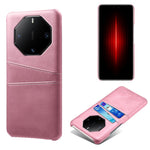 For Huawei Mate 60 RS Ultimate Case PU Leather Coated PC Phone Cover with 2 Card Slots