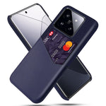 Cloth Texture Phone Case for Xiaomi 14 Protective Cover Shockproof PU+PC Phone Shell