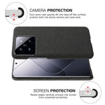 For Xiaomi 14 Pro Anti-Scratch Phone Case Cloth+PC Shell Phone Cover