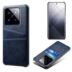 For Xiaomi 14 Pro Case Dual Card Slots PU Leather+PC Anti-drop Phone Cover