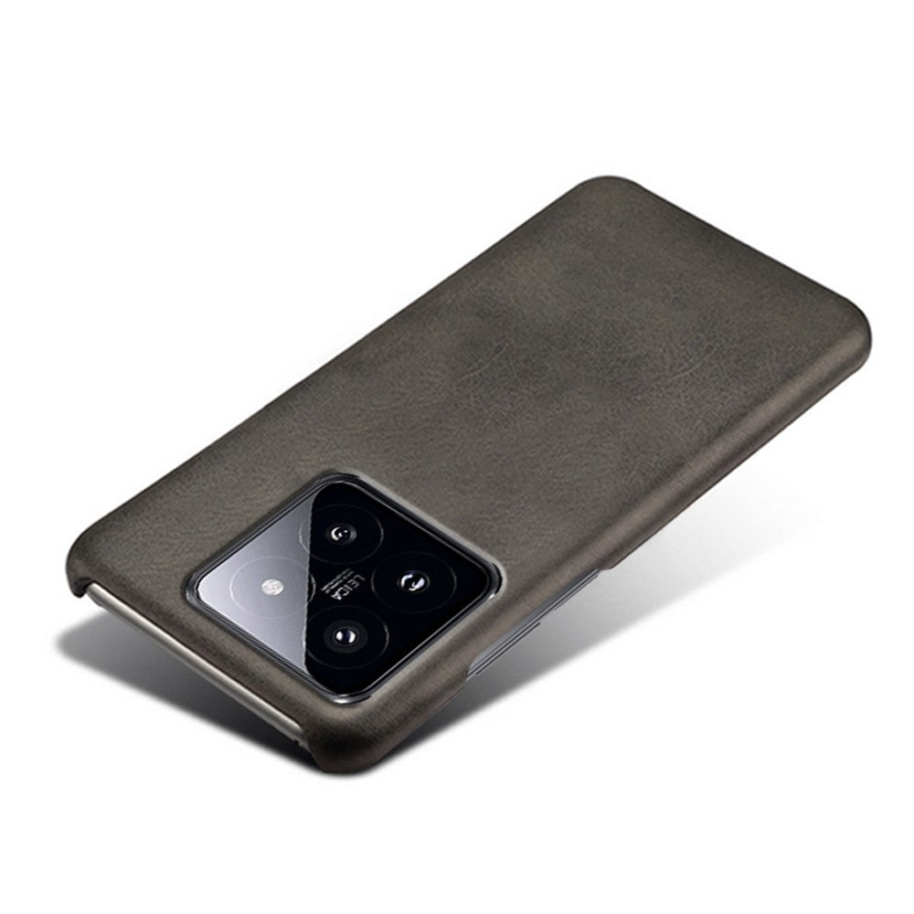 Xiaomi 14 Pro Slim-Fit PU-läder + PC-kalvstruktur Skyddande mobilfodral