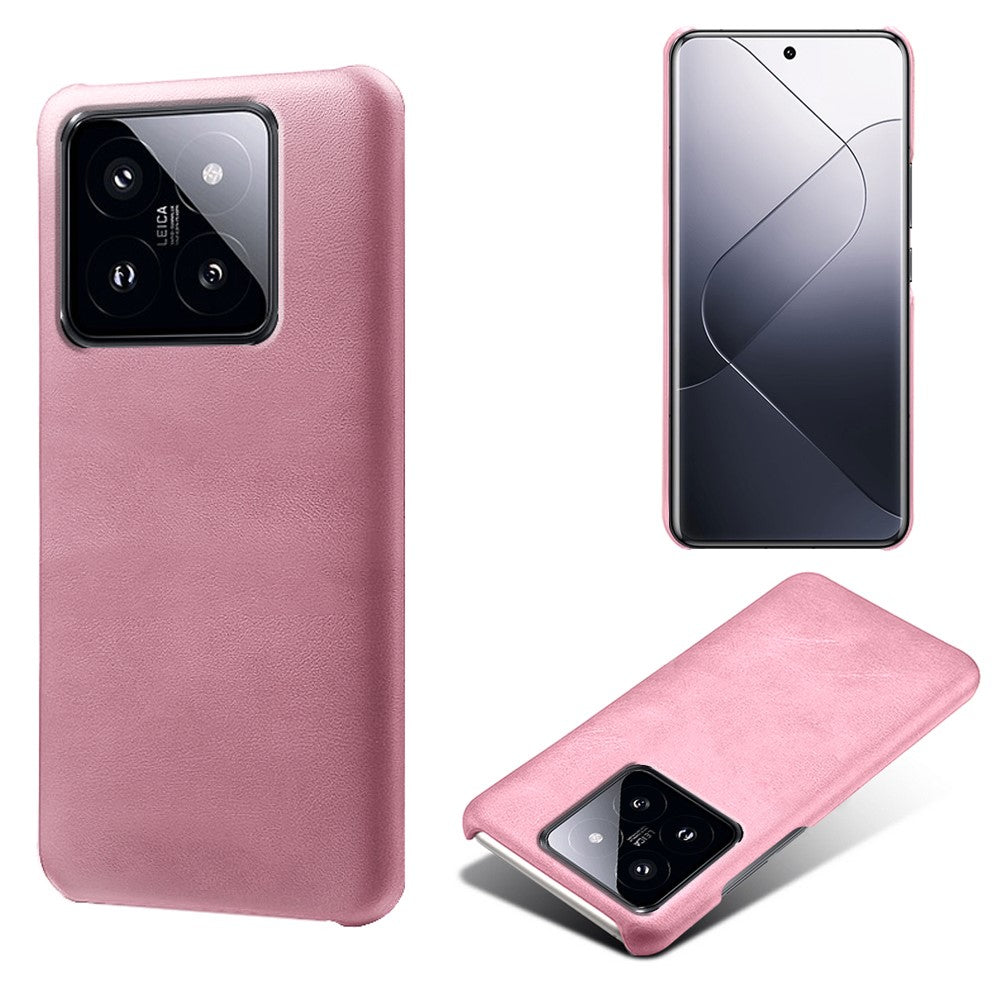Xiaomi 14 Pro Slim-Fit PU-läder + PC-kalvstruktur Skyddande mobilfodral
