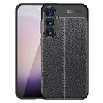 For Samsung Galaxy S24+ Case Litchi Texture Scratch-resistant Soft TPU Phone Cover