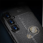 For Samsung Galaxy S24+ Case Litchi Texture Scratch-resistant Soft TPU Phone Cover