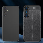 For Samsung Galaxy S24+ Case Litchi Texture Scratch-resistant Soft TPU Phone Cover