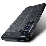 For Samsung Galaxy S24+ Case Litchi Texture Scratch-resistant Soft TPU Phone Cover