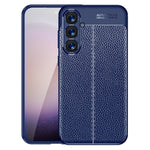 For Samsung Galaxy S24+ Case Litchi Texture Scratch-resistant Soft TPU Phone Cover
