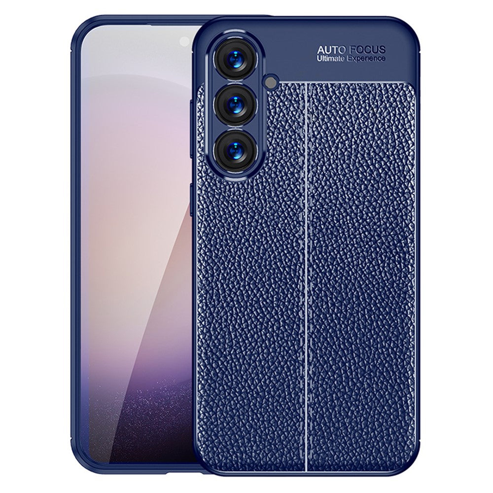 For Samsung Galaxy S24+ Case Litchi Texture Scratch-resistant Soft TPU Phone Cover