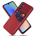 For Samsung Galaxy A05s 4G Case Cloth+PU+PC Card Holder Mobile Phone Back Shell
