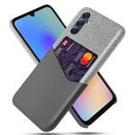 For Samsung Galaxy A05s 4G Case Cloth+PU+PC Card Holder Mobile Phone Back Shell