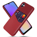 For Samsung Galaxy A05 4G Case Slim-Fit Cloth+PU+PC Phone Protector with Card Slot