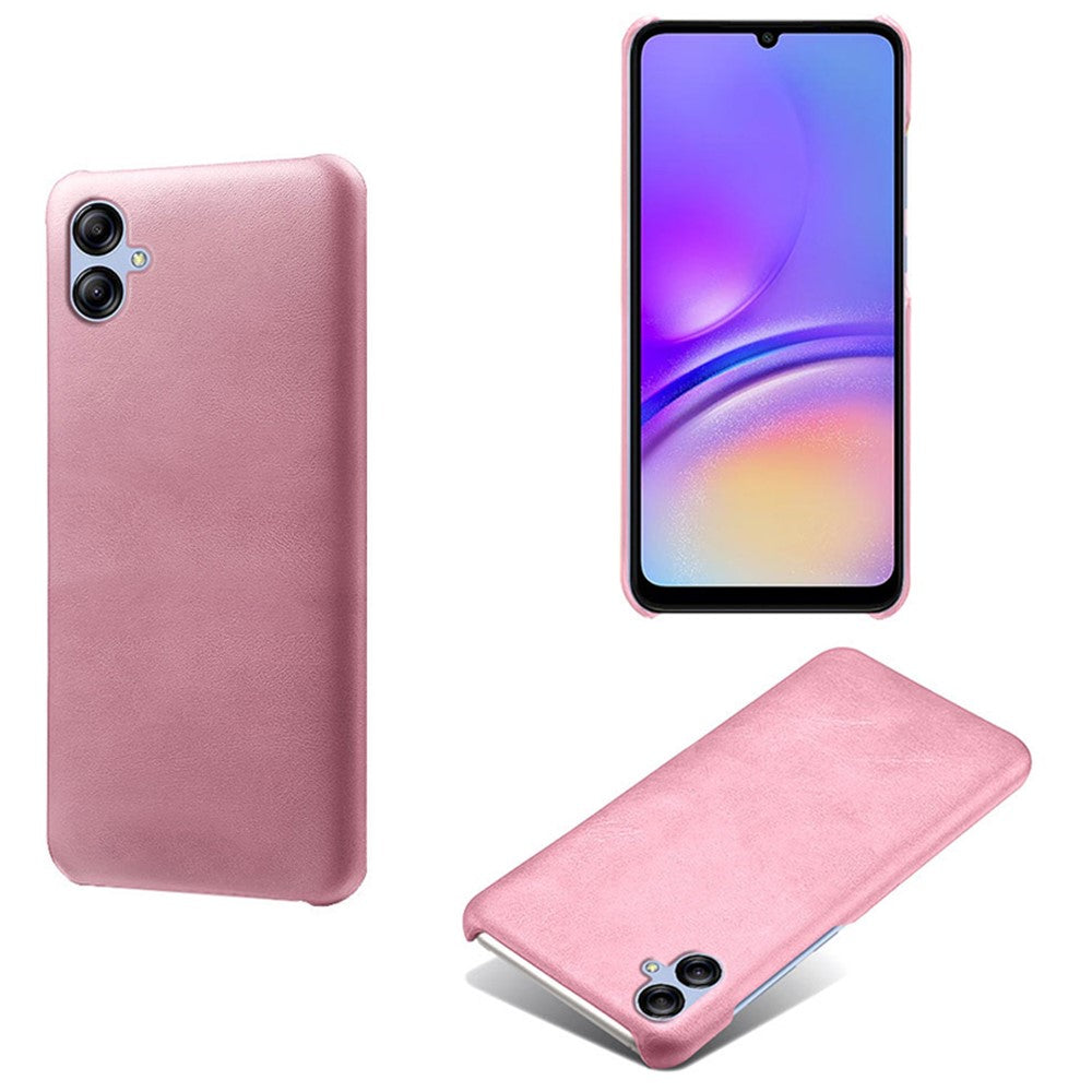 Til Samsung Galaxy A05 4G Kalvetekstur PU Læder + PC Telefoncover Anti-ridse Telefonbeskyttelse