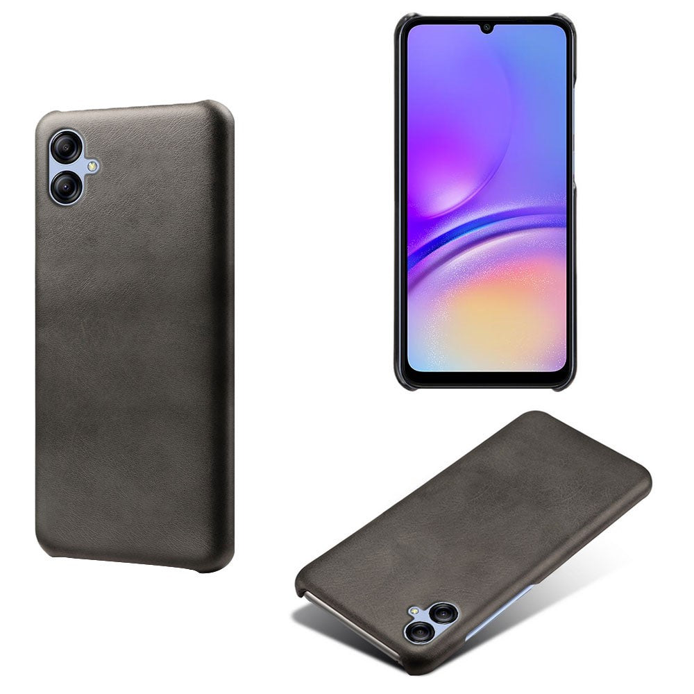Til Samsung Galaxy A05 4G Kalvetekstur PU Læder + PC Telefoncover Anti-ridse Telefonbeskyttelse