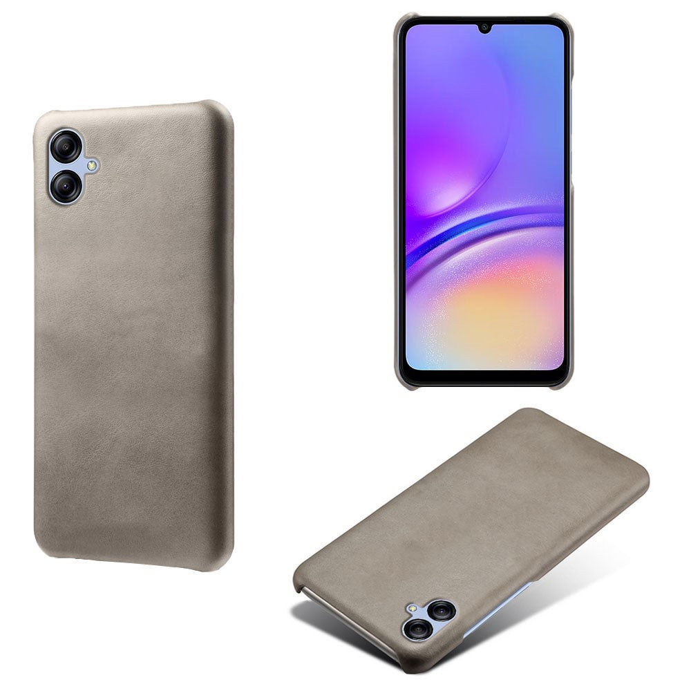 Til Samsung Galaxy A05 4G Kalvetekstur PU Læder + PC Telefoncover Anti-ridse Telefonbeskyttelse