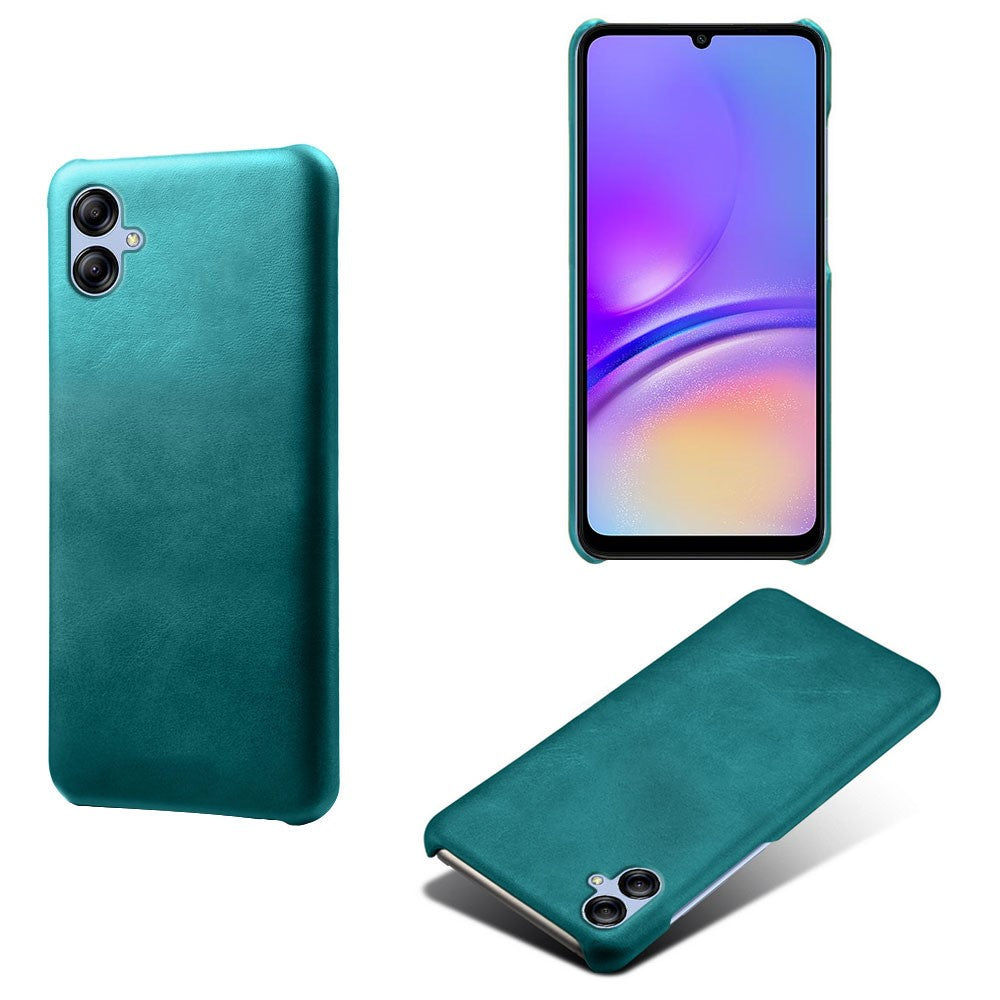 Til Samsung Galaxy A05 4G Kalvetekstur PU Læder + PC Telefoncover Anti-ridse Telefonbeskyttelse