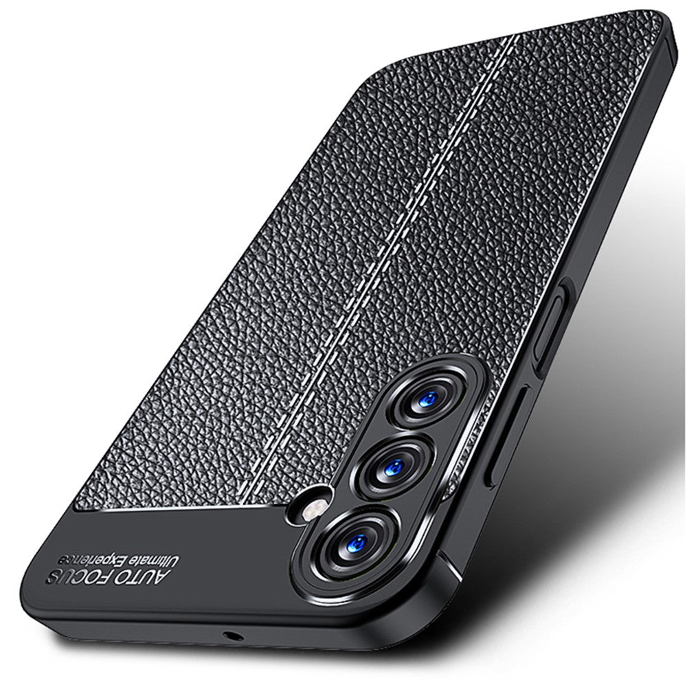Slim Phone Case for Samsung Galaxy A15 4G Scratch-resistant Litchi Texture TPU Phone Cover