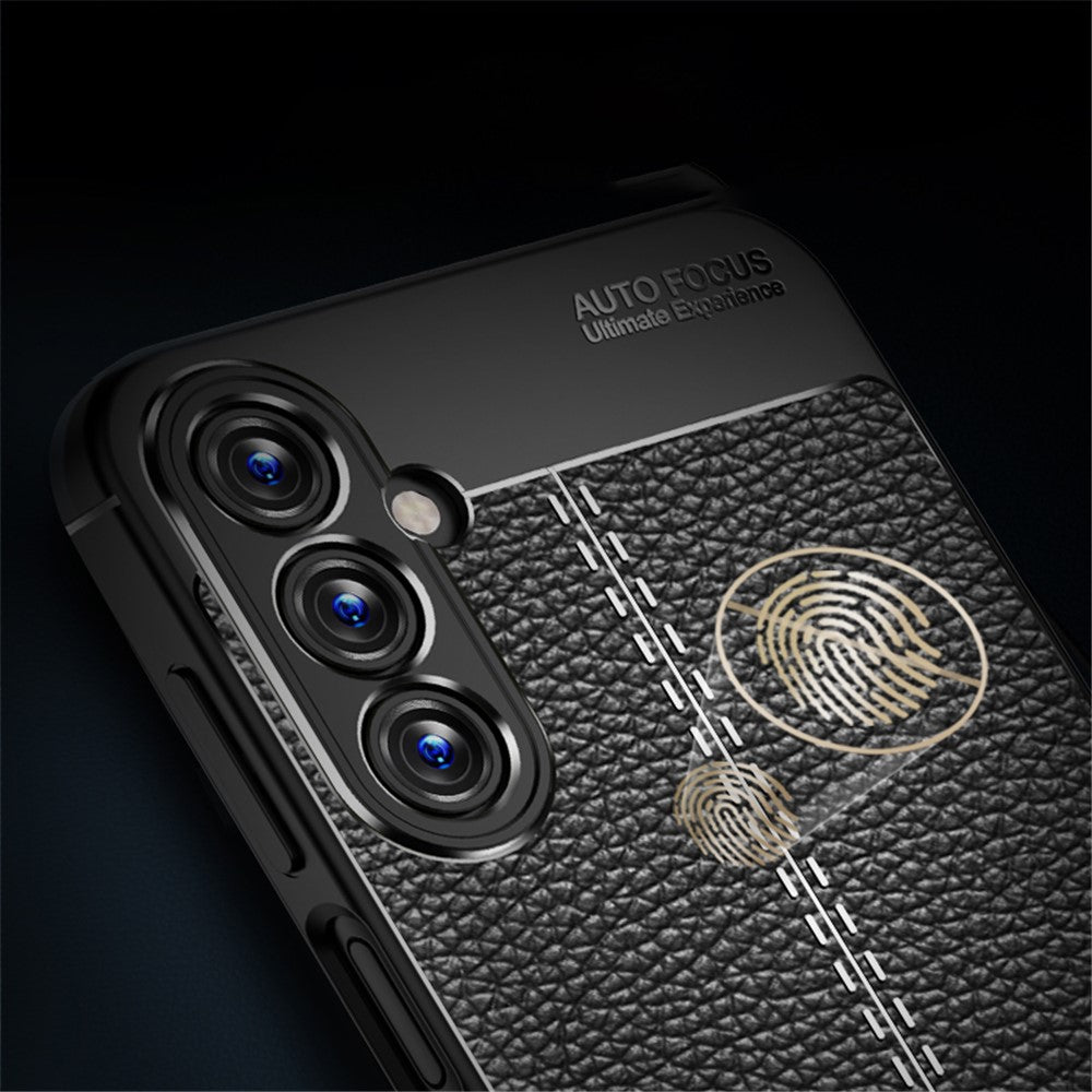 Slim Phone Case for Samsung Galaxy A15 4G Scratch-resistant Litchi Texture TPU Phone Cover