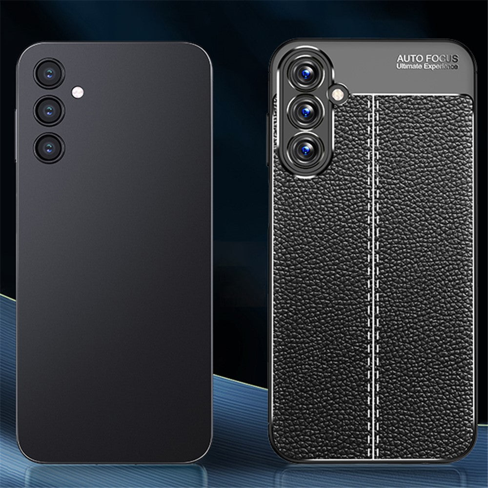 Slim Phone Case for Samsung Galaxy A15 4G Scratch-resistant Litchi Texture TPU Phone Cover