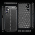 Slim Phone Case for Samsung Galaxy A15 4G Scratch-resistant Litchi Texture TPU Phone Cover