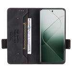 For Xiaomi 14 Pro Dustproof Cell Phone Shell Case PU Leather Wallet Hardware Decor Phone Cover