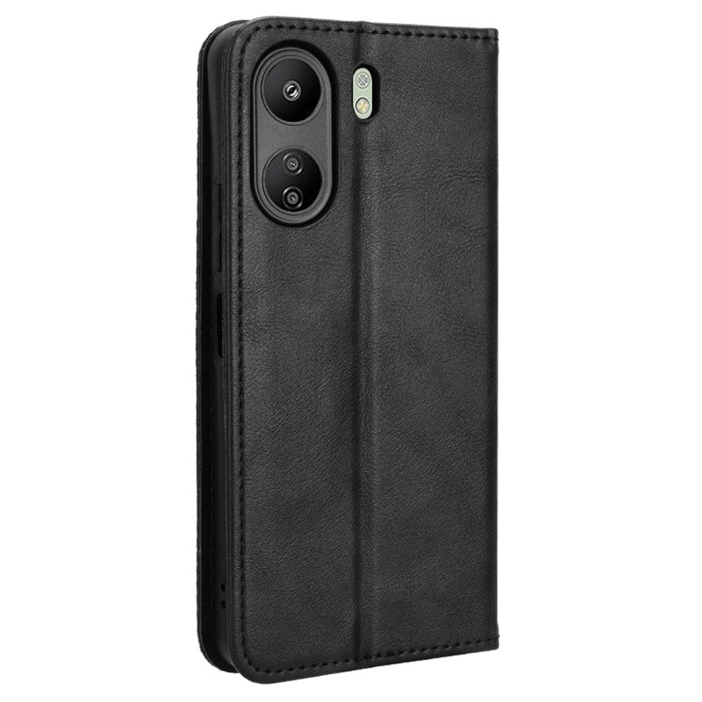 For Xiaomi Redmi 13C / Poco C65 4G Case Retro Phone Cover with Wallet Stand