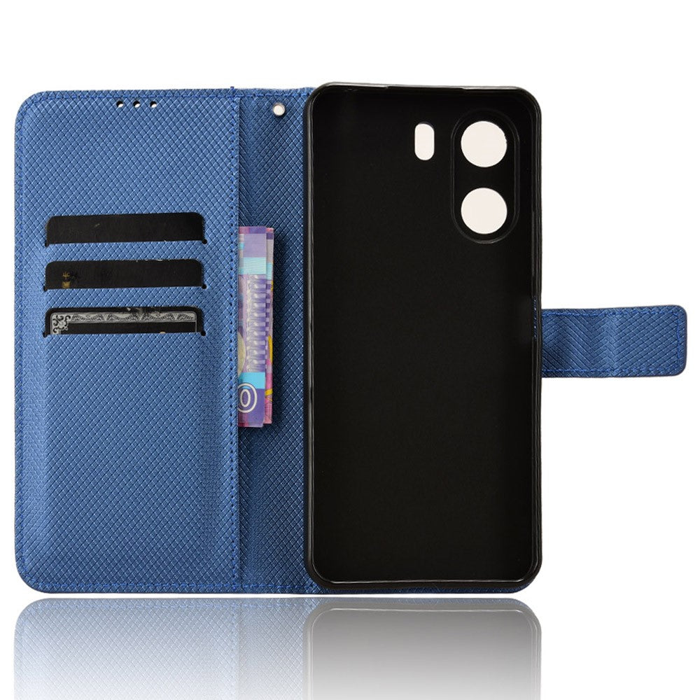 For Xiaomi Redmi 13C / Poco C65 4G Case Diamond Texture Leather Wallet Phone Cover