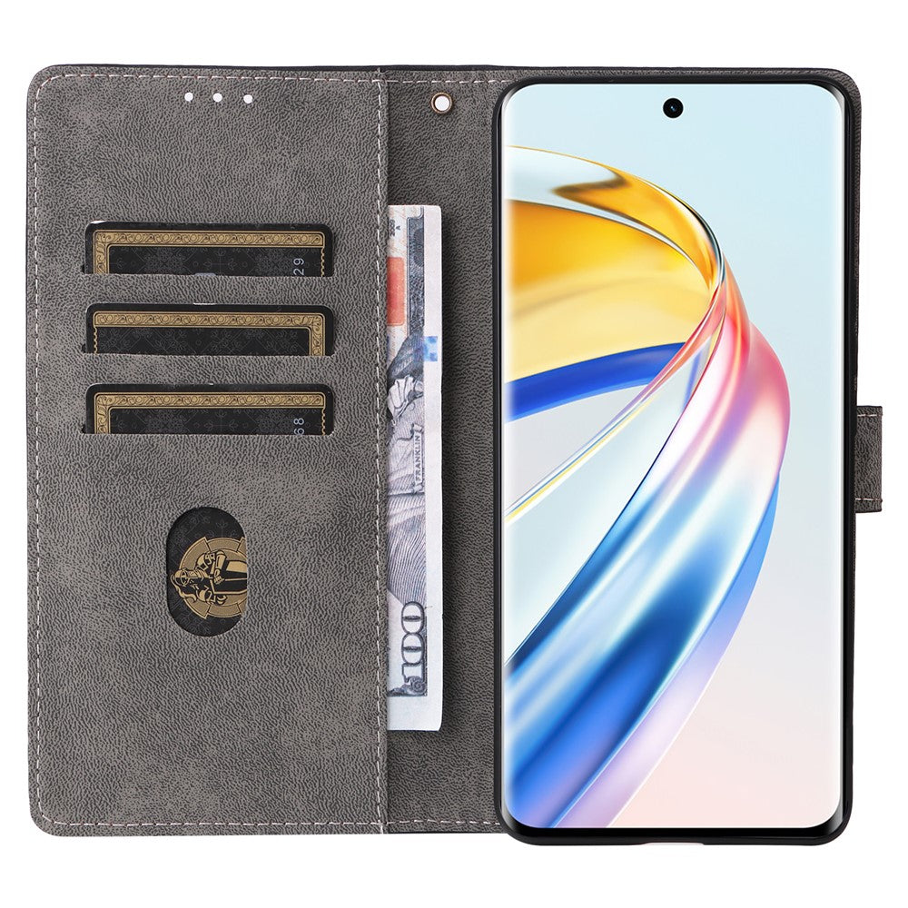 For Honor Magic6 Lite 5G / X9b 5G / X50 Case RFID Blocking Leather Wallet Phone Protection Cover with Strap