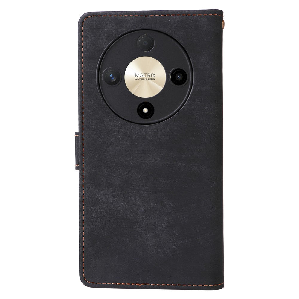 For Honor Magic6 Lite 5G / X9b 5G / X50 Case RFID Blocking Leather Wallet Phone Protection Cover with Strap