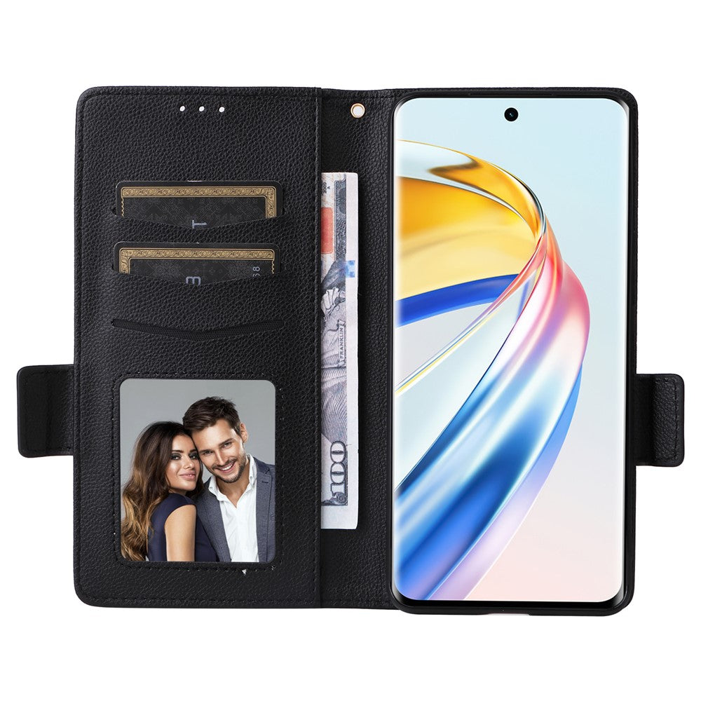For Honor Magic6 Lite 5G / X9b 5G / X50 Cover PU Leather Wallet Cell Phone Case with Strap