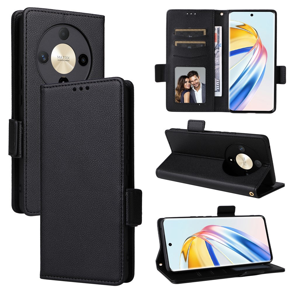 For Honor Magic6 Lite 5G / X9b 5G / X50 Cover PU Leather Wallet Cell Phone Case with Strap