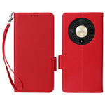 For Honor Magic6 Lite 5G / X9b 5G / X50 Cover PU Leather Wallet Cell Phone Case with Strap