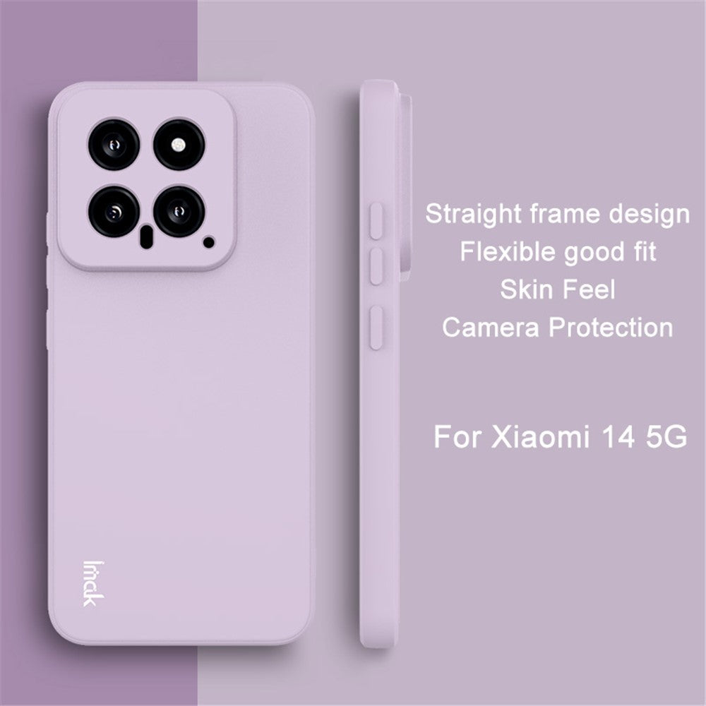 IMAK UC-4 Series for Xiaomi 14 Case Straight Edge Flexible TPU Phone Back Cover