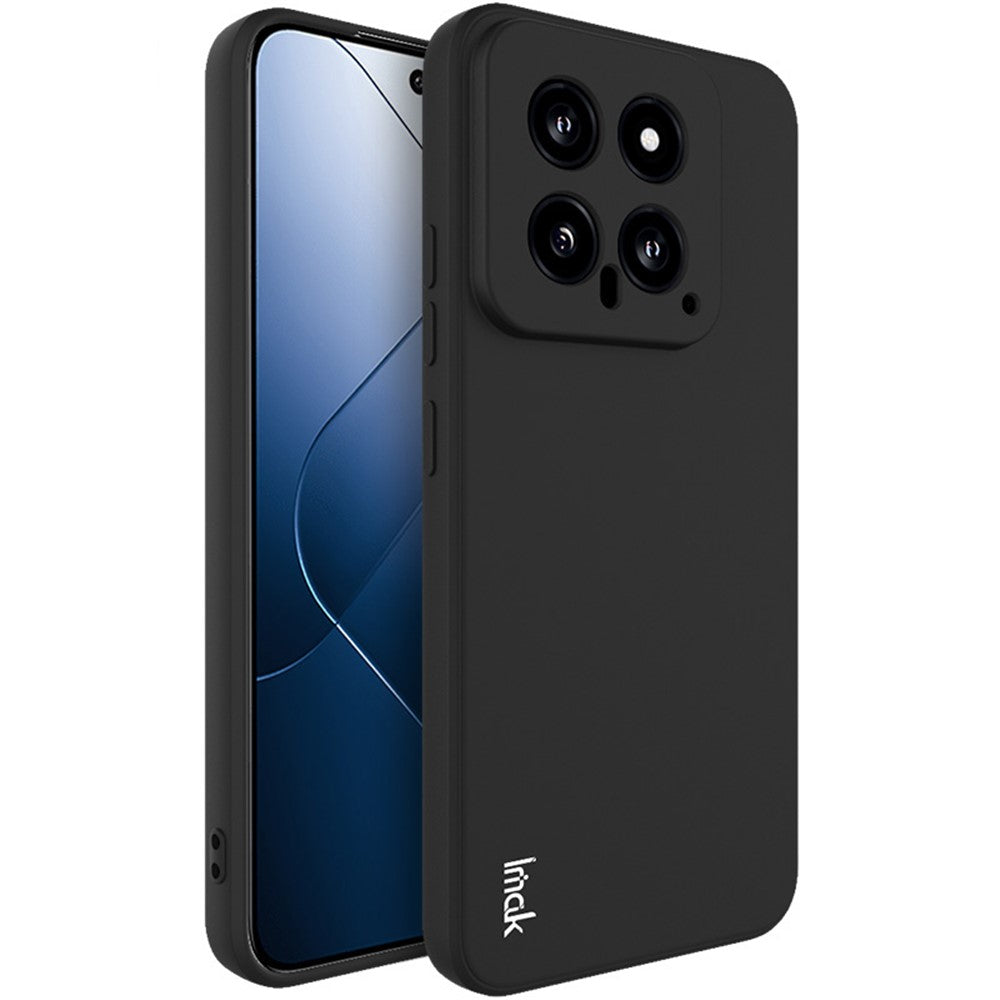 IMAK UC-4-serien för Xiaomi 14-skal med rak kant och flexibelt TPU-bakstycke för mobilen
